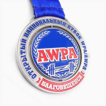 Médaille d&#39;estampage de logo personnalisé artisanat en métal médaille du club de souvenirs pour cadeaux de promotion